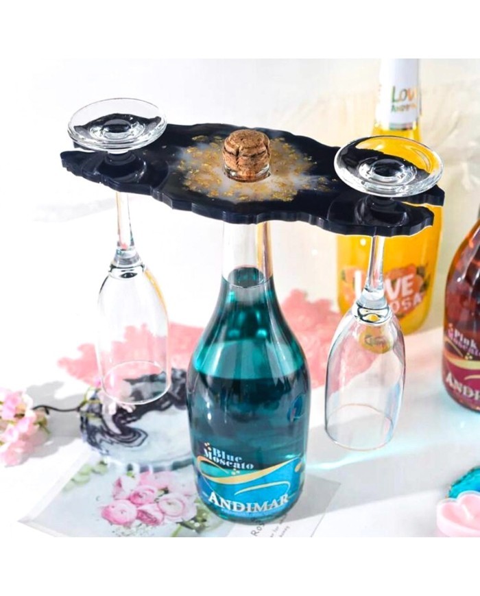 Reçine Epoksi Silikon Kalıp Bardak altı, Şaraplık -Kod:208