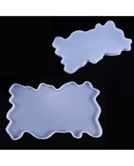 Tepsi Reçine Epoksi Kalıbı 38 cm - Dalgalı -Kod:370