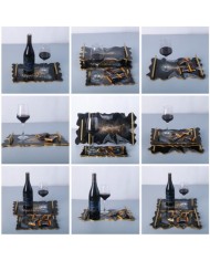 Tepsi Reçine Epoksi Kalıbı 38 cm - Dalgalı -Kod:370