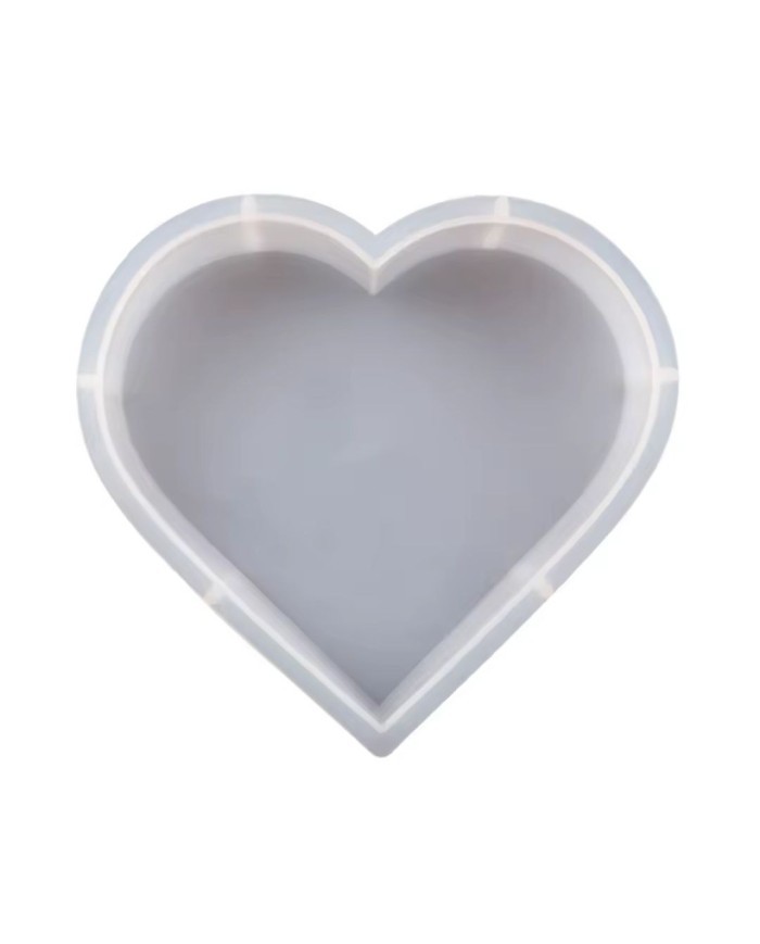 Dekoratif Silikon Kalıp Epoksi Döküm Kalıbı kalp Kod:1040 K