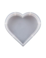 Dekoratif Silikon Kalıp Epoksi Döküm Kalıbı kalp Kod:1040 K