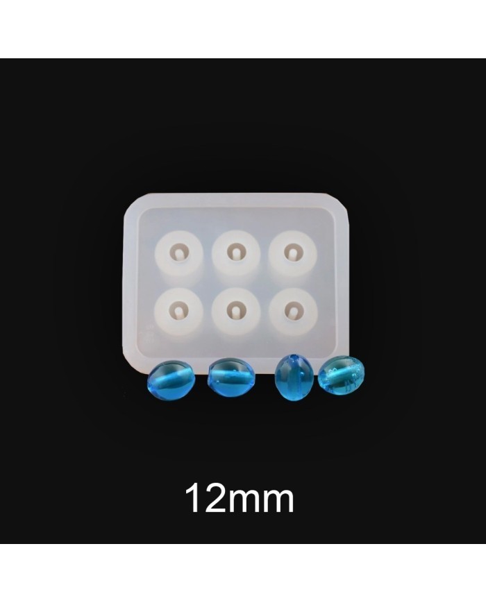 Arpa Boncuk Tesbih Kalıbı Model 12 mm  Kehribar Model Epoksi Kalıp -Kod:162