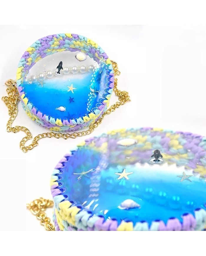 1 Adet Davul çanta 30 Cm Çapında  - Reçine Epoksi Kalıp