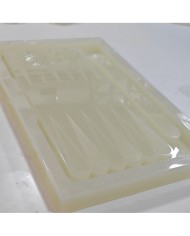 Epoksi Reçine Tavla Silikon Kalıp Modeli Mold 47,5 cm x 27,5 cm x 2 cm