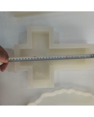 Haç Silikon Kalıp – 28 cm Uzunluk | 21 cm Genişlik | 4 cm Derinlik