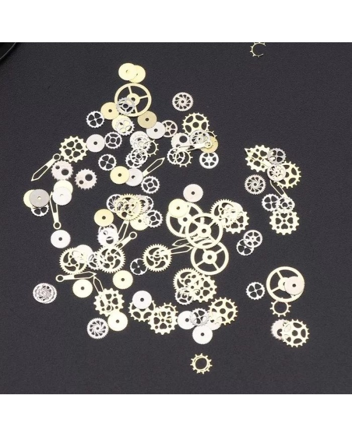 Mekanizma Metal Pul  Epoksi Ve Tırnak Süsleme