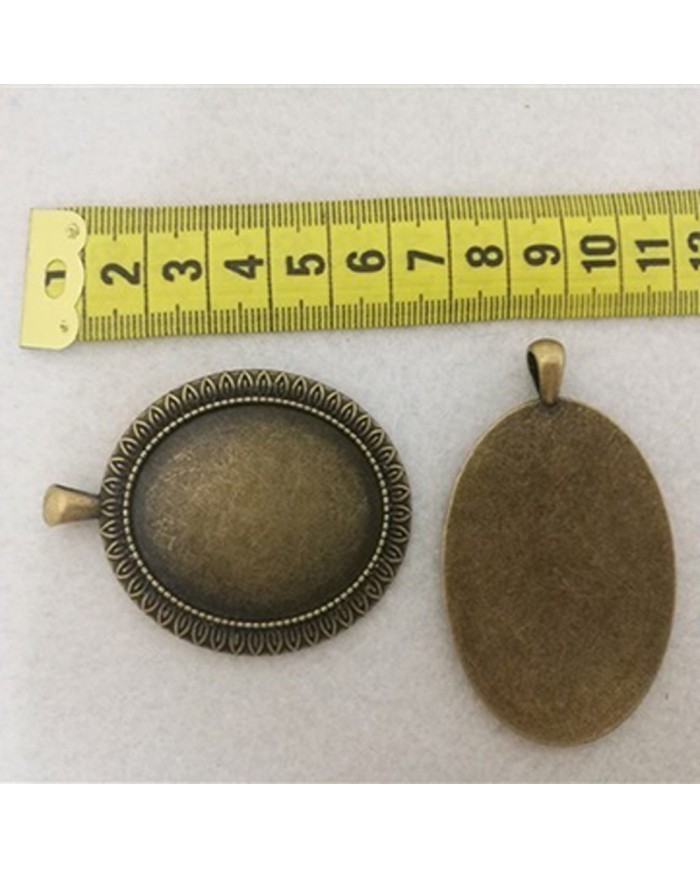 Metal Kolye Ucu Eskitme İşlemeli Aynalık