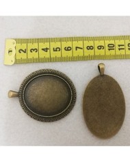 Metal Kolye Ucu Eskitme İşlemeli Aynalık