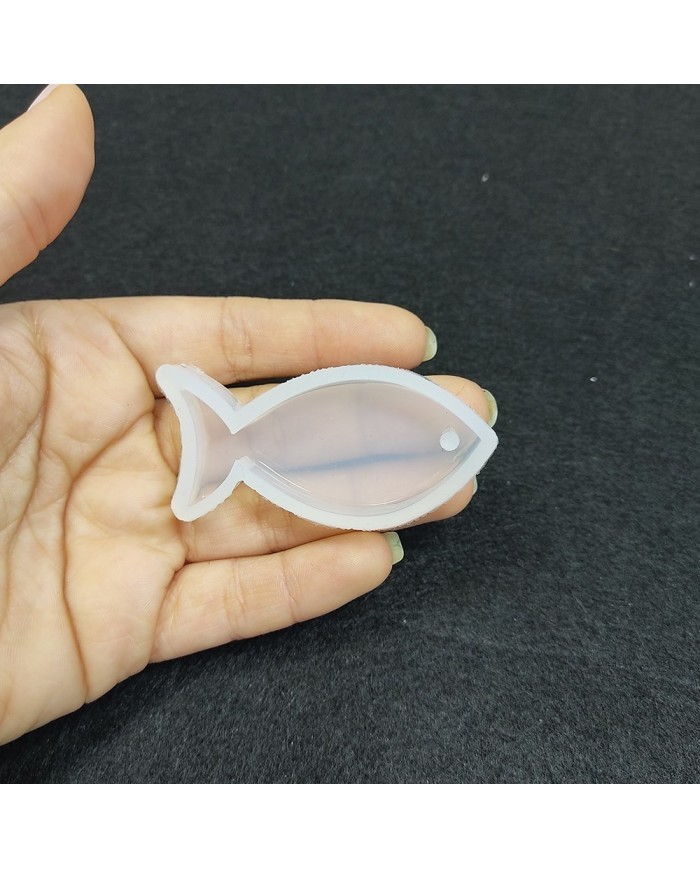 Reçine Epoksi Kalıp Kolye Anahtarlık Balık - A5