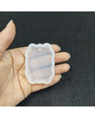 Reçine Epoksi Kalıp Kolye Anahtarlık  Süsleme Dikdörtgen - A11