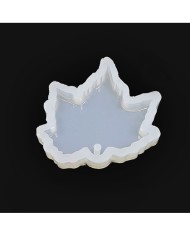 Reçine Epoksi Kalıp Kolye Anahtarlık  Çınar Yaprağı - 416 - A19