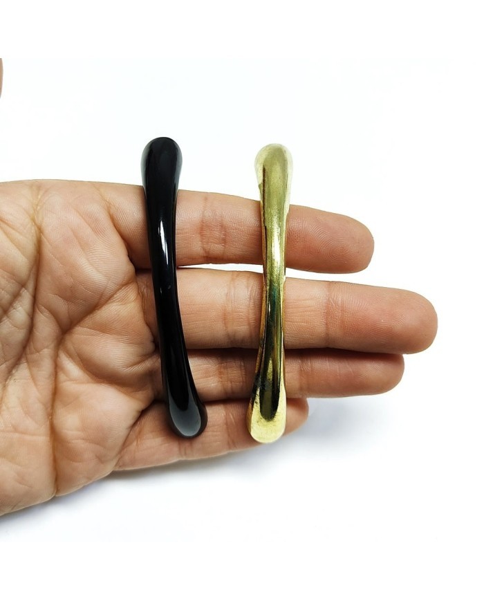 Tepsi Epoksi Kalıp Kulpu - Metal Siyah - Çift