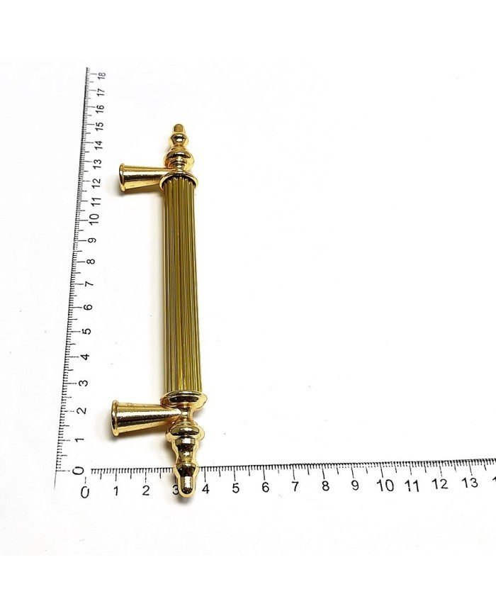 Tepsi Epoksi Kalıp Kulpu  - Metal Tırtıklı Gold