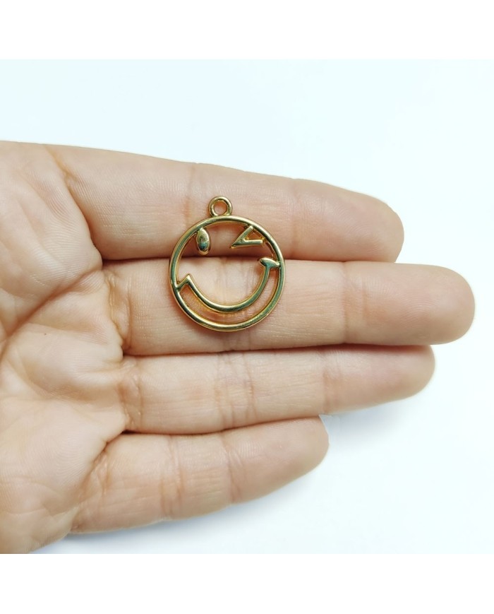 Güler Yüz Figür Metal Kolye Ucu