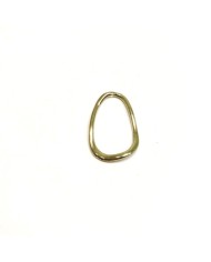 Burgu Oval Metal Kolye Ucu