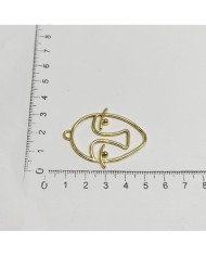 Metal Kolye Ucu - Yüz Figürü 3