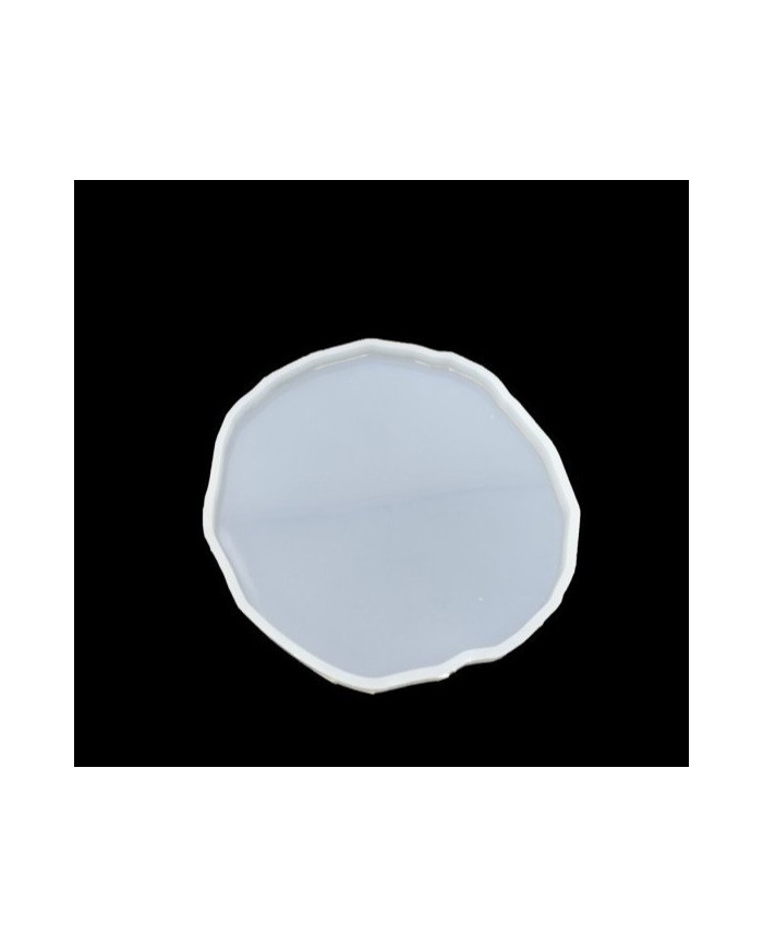 TIRTIKLI YUVARLAK TEPSİ REÇİNE EPOKSİ KALIP - T4