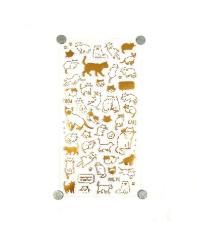 Reçine Epoksi Sticker - Kedi 4