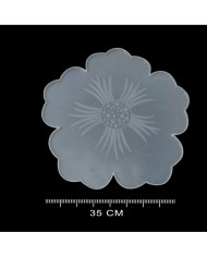 Epoksi ve Beton Silikon Kalıp - Desenli Büyük Çiçek -Kod:280