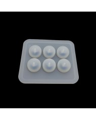 12 mm Yassı Boncuk Kalıbı  - Epoksi Silikon Kalıp -Kod:168