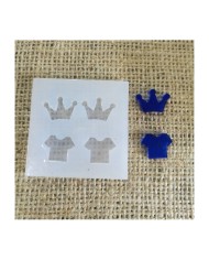 Kolye Reçine Epoksi Kalıp Taç Elbise  -Kod:145