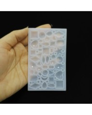 Geometrik Şekilli Takı Silikon Kalıbı -Kod:362