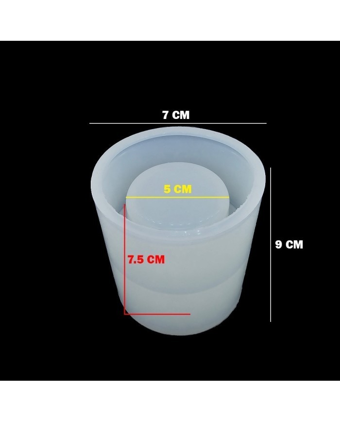 Silikon Saksı, Beton ve Mum Kalıbı  -Kod:80