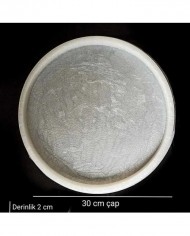 5 Adet 30 Cm Yuvarlak Tepsi - Hobi Silikon Kalıbı SN36 - Kod: