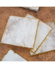 Kare Bardak Altı Dört dörtlük - Epoksi ve Beton Kalıbı-Kod:323