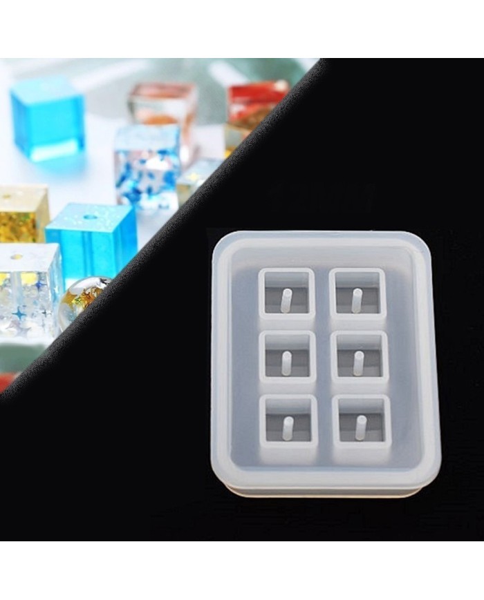 Boncuk Reçine Epoksi Kalıp - Kare - 12 mm -Kod:164