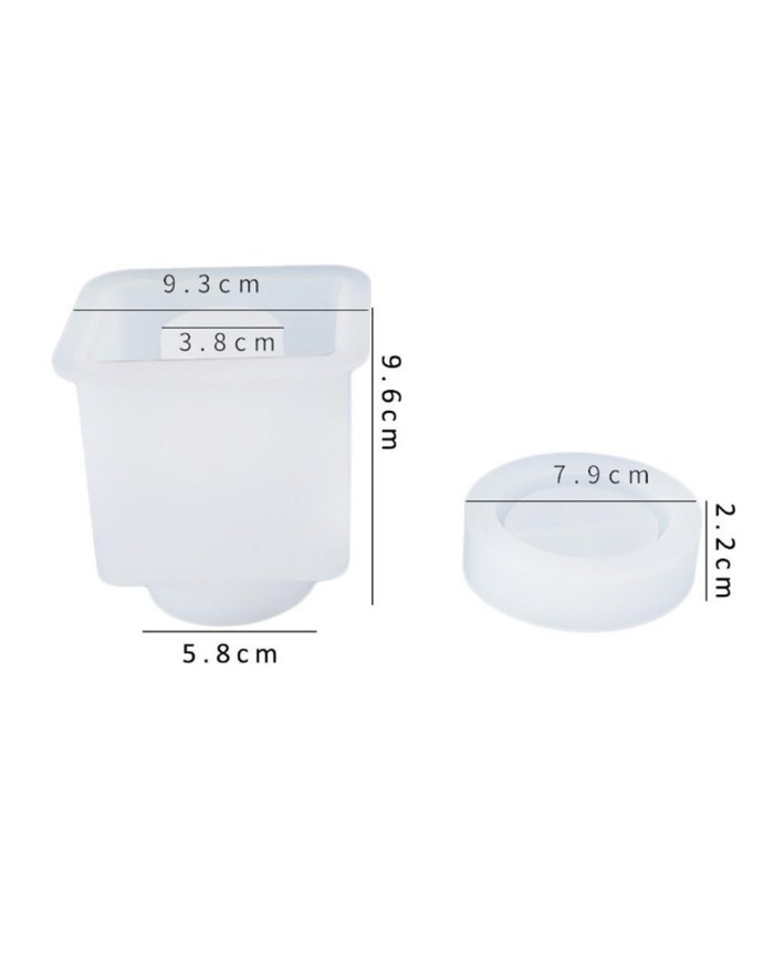 Hava Yapan Kapaklı Kavanoz   Reçine epoksi Kalıp -Kod:343