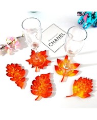 Reçine Epoksi Bardak Altı Yaprak Model -Kod:355