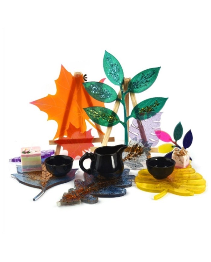 Reçine Epoksi Bardak Altı Yaprak Model -Kod:355