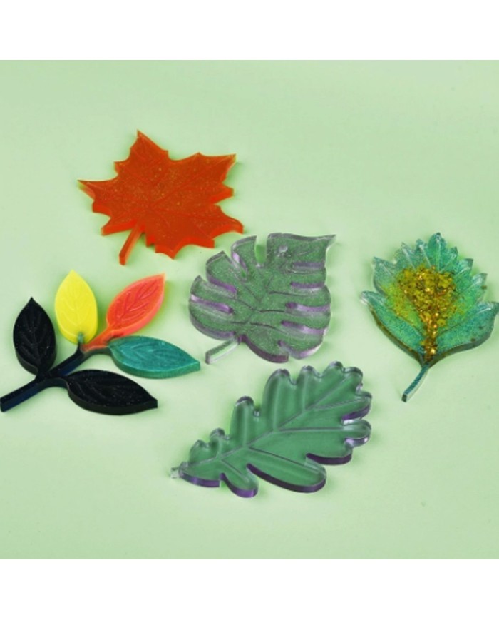 Reçine Epoksi Bardak Altı Yaprak Model -Kod:355