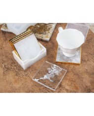 Bardak Altı Standı Kare - Epoksi ve Beton Silikon Kalıbı -Kod:374