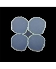 5 Adet- Dörtlü Yuvarlak Reçine Epoksi Kalıbı 7 cm - ÇM 1