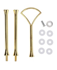 Kek Stant Aparatı Bombeli Üçgen Model Gold