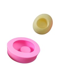 Silikon Beton Saksı Kalıbı - Oval