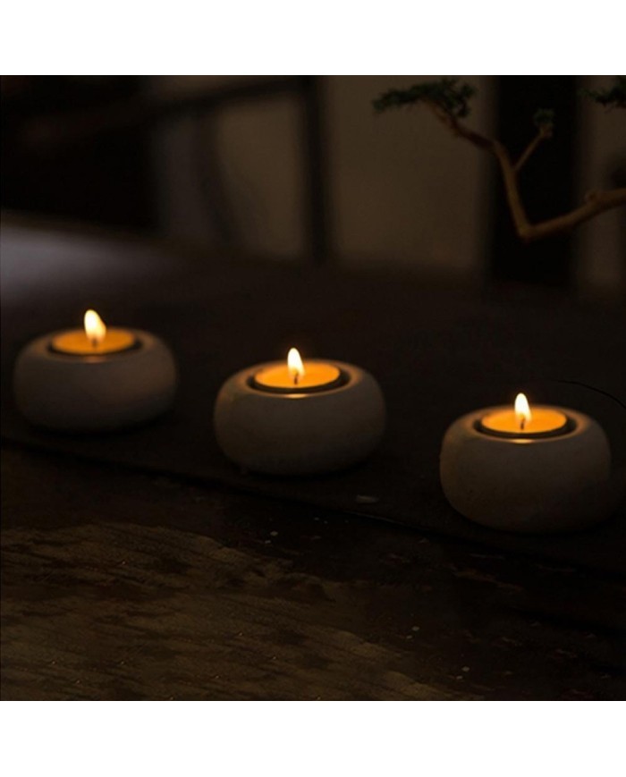 Yuvarlak Tealight Mumluk Silikon Kalıbı