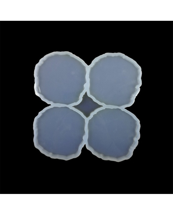 Dörtlü Yuvarlak Magnet Reçine Epoksi Kalıbı 7 cm - ÇM1