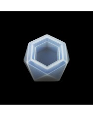 Altıgen Saksı - Reçine Epoksi ve Beton Kalıbı -Kod:379