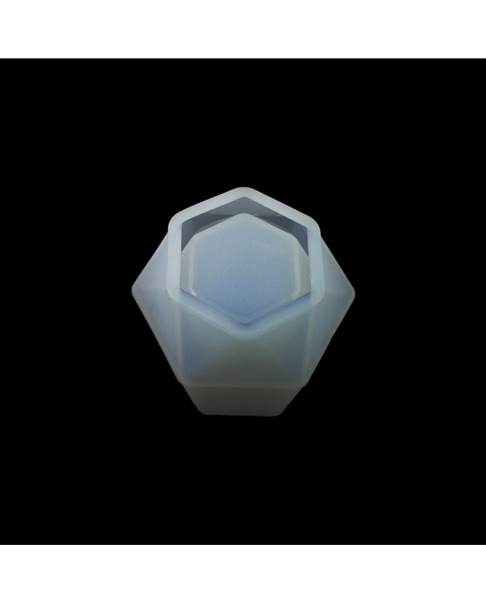 Altıgen saksı - Reçine Epoksi, Mum ve Beton Kalıbı -Kod:948