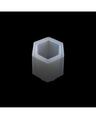 Altıgen saksı - Reçine Epoksi, Mum ve Beton Kalıbı -Kod:948