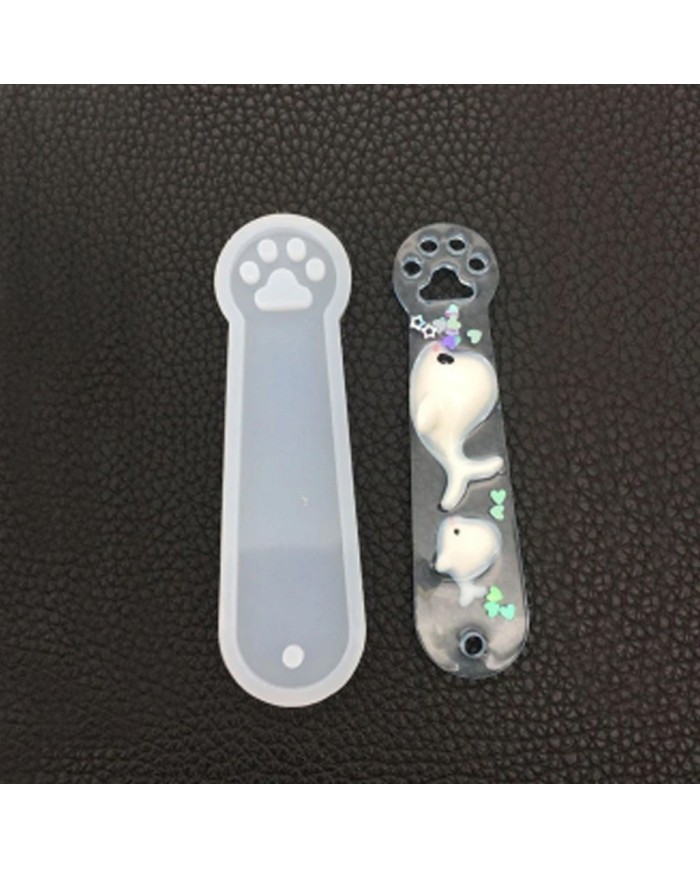 Kitap Ayracı Reçine Epoksi Kalıbı - Kedi Patisi-Kod:931