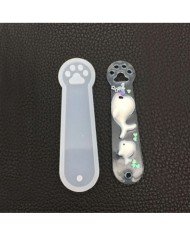 Kitap Ayracı Reçine Epoksi Kalıbı - Kedi Patisi-Kod:931