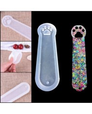 Kitap Ayracı Reçine Epoksi Kalıbı - Kedi Patisi-Kod:931