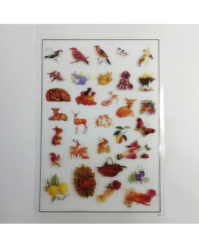 Reçine Epoksi Asetat - Gül ve Hayvan