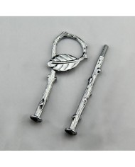 Kek Stant Aparatı Yaprak Model Gümüş Nikel