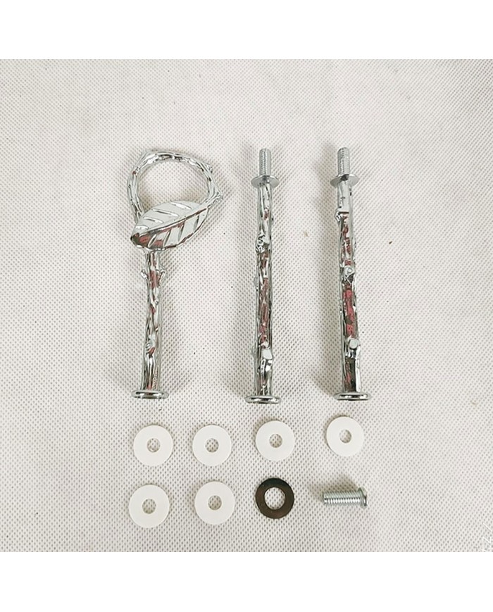 Kek Stant Aparatı Yaprak Model Gümüş Nikel