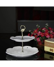 Kek Stant Aparatı Yaprak Modeli Antik Yeşil